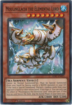 Moulinglacia the Elemental Lord - SDFC-EN025 - Common 1st Edition