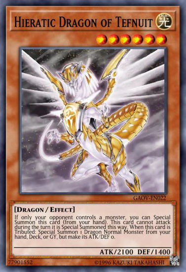 Hieratic Dragon of Tefnuit - GFTP-EN050 - Ultra Rare 1st Edition