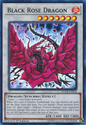 Black Rose Dragon - DUDE-EN010 - Ultra Rare 1st Edition