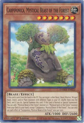 Carpiponica, Mystical Beast of the Forest - DAMA-EN022 - Common 1st Edition