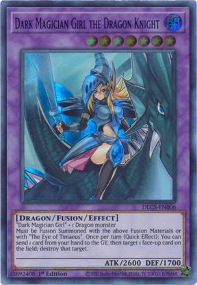 Dark Magician Girl the Dragon Knight (Blue) - DLCS-EN006 - Ultra Rare 1st Edition