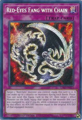 Red-Eyes Fang with Chain - LDS1-EN021 - Secret Rare 1st Edition