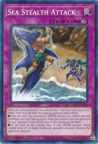 Sea Stealth Attack - LDS1-EN030 - Common 1st Edition