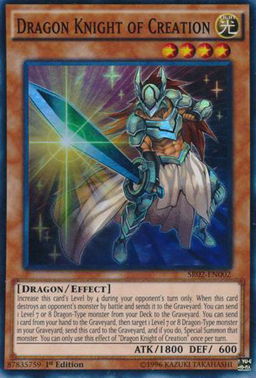 Dragon Knight of Creation - SR02-EN002 - Super Rare 1st Edition