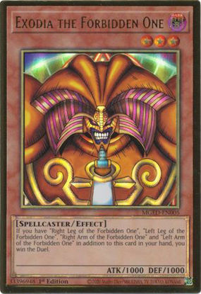 Exodia the Forbidden One - MGED-EN005 - Premium Gold Rare 1st Edition