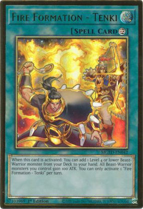 Fire Formation - Tenki - MGED-EN042 - Premium Gold Rare 1st Edition