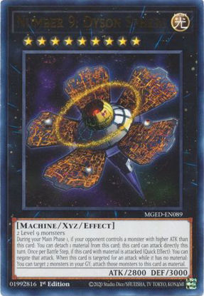 Number 9: Dyson Sphere - MGED-EN089 - Rare 1st Edition