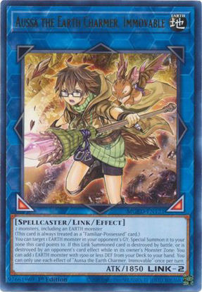 Aussa the Earth Charmer, Immovable - MGED-EN121 - Rare 1st Edition