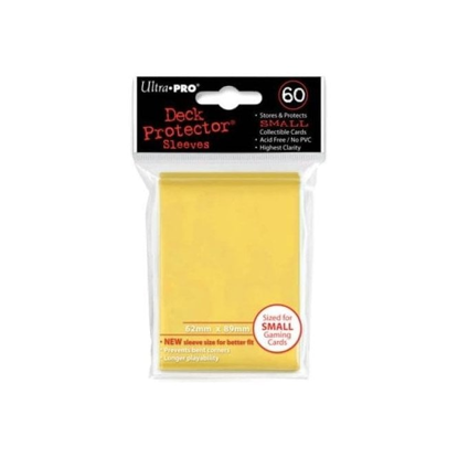 Ultra PRO - 60 Small Size Card Sleeves - Solid Yellow