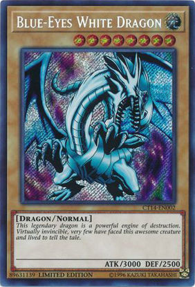 Blue-Eyes White Dragon - CT14-EN002 - Secret Rare Limited Edition