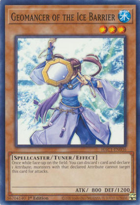 Geomancer of the Ice Barrier - HAC1-EN036 - Common 1st Edition