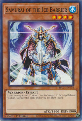 Samurai of the Ice Barrier - HAC1-EN038 - Common 1st Edition
