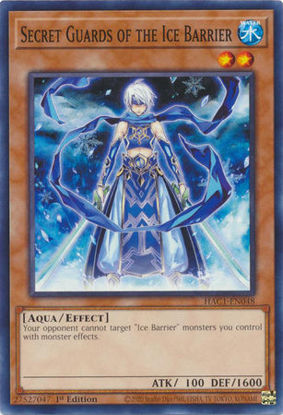 Secret Guards of the Ice Barrier - HAC1-EN048 - Duel Terminal Normal Parallel Rare 1st Edition