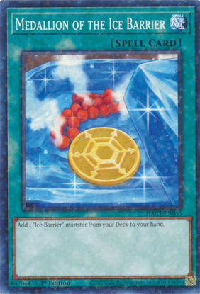 Medallion of the Ice Barrier - HAC1-EN055 - Duel Terminal Normal Parallel Rare 1st Edition