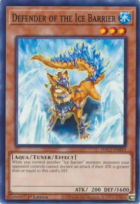 Defender of the Ice Barrier - HAC1-EN043 - Common 1st Edition