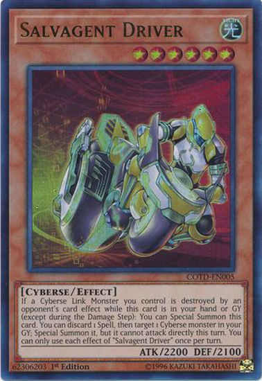 Salvagent Driver - COTD-EN005 - Ultra Rare 1st Edition