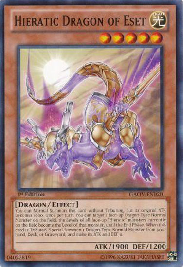 Hieratic Dragon of Eset - GAOV-EN020 - Common Unlimited