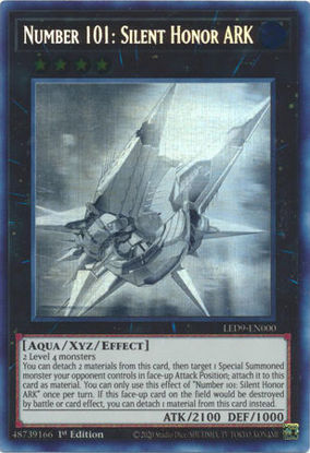 Number 101: Silent Honor ARK - LED9-EN000 - Ghost Rare 1st Edition