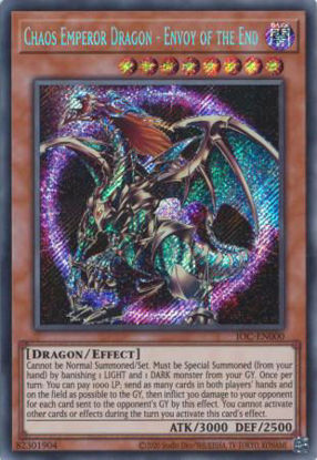 Chaos Emperor Dragon - Envoy of the End - IOC-EN000 - Secret Rare Unlimited