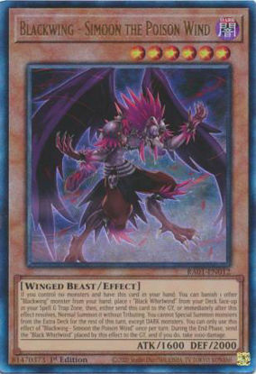 Blackwing - Simoon the Poison Wind - RA01-EN012 - (V.7 - Ultimate Rare) 1st Edition