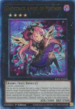 Ghostrick Angel of Mischief - RA01-EN036 - (V.7 - Ultimate Rare) 1st Edition
