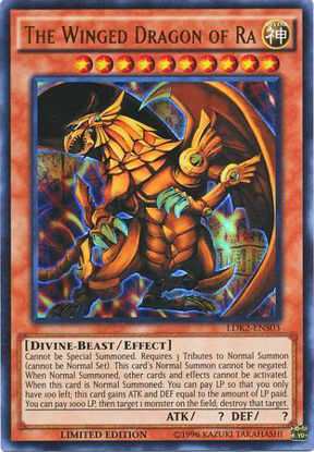 The Winged Dragon of Ra - LDK2-ENS03 - Ultra Rare Unlimited