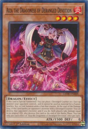 Aiza the Dragoness of Deranged Devotion - LEDE-EN088 - Common 1st Edition