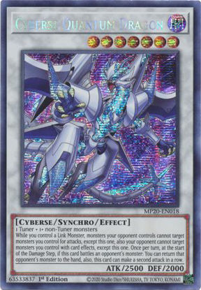 Cyberse Quantum Dragon - MP20-EN018 - Prismatic Secret Rare 1st Edition
