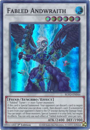 Fabled Andwraith - BLVO-EN044 - Super Rare 1st Edition