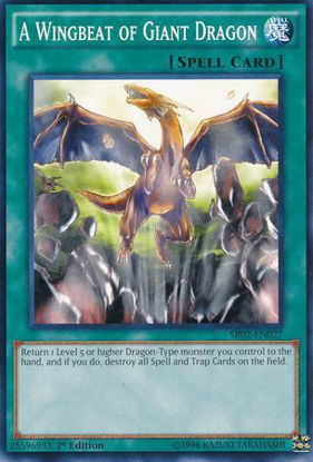 A Wingbeat of Giant Dragon - SR02-EN027 - Common 1st Edition