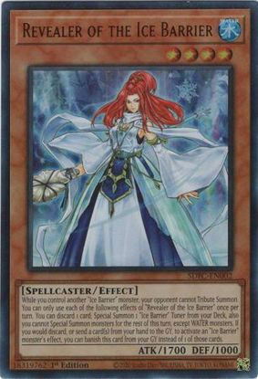 Revealer of the Ice Barrier - SDFC-EN002 - Ultra Rare 1st Edition