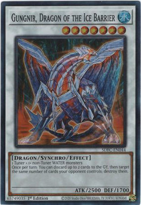 Gungnir, Dragon of the Ice Barrier - SDFC-EN044 - Super Rare 1st Edition