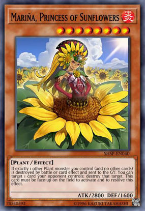 Marina, Princess of Sunflowers - SESL-EN053 - Super Rare 1st Edition