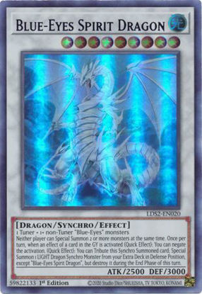 Blue-Eyes Spirit Dragon (Purple) - LDS2-EN020 - Ultra Rare 1st Edition