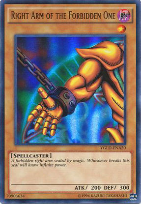 Right Arm of the Forbidden One - YGLD-ENA20 - Ultra Rare Unlimited