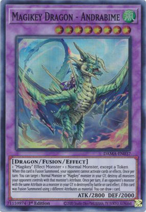 Magikey Dragon - Andrabime - DAMA-EN037 - Super Rare 1st Edition