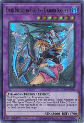 Dark Magician Girl the Dragon Knight (Blue Alternate Art) - DLCS-EN006 - UR 1st Edition