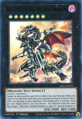 Red-Eyes Flare Metal Dragon - LDS1-EN015 - Ultra Rare 1st Edition