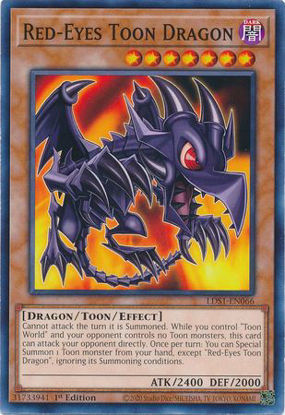 Red-Eyes Toon Dragon - LDS1-EN066 - Common 1st Edition