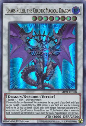 Chaos Ruler, the Chaotic Magical Dragon - MP21-EN128 - UR 1st Edition