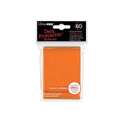 Ultra PRO - 60 Small Size Card Sleeves - Solid Orange