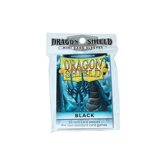 Dragon Shield - 50 Mini Size Card Sleeves - Black