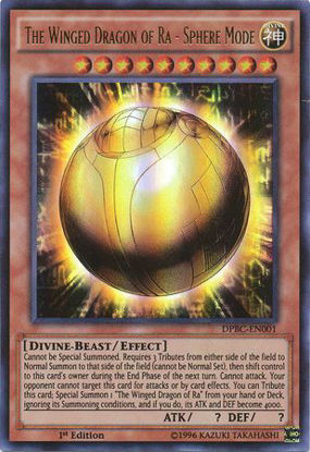 The Winged Dragon of Ra - Sphere Mode - DPBC-EN001 - Ultra Rare 1st Edition