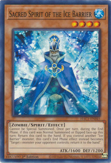 Sacred Spirit of the Ice Barrier - HAC1-EN045 - Common 1st Edition
