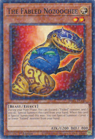 The Fabled Nozoochee - HAC1-EN140 - Duel Terminal Normal Parallel Rare 1st Edition