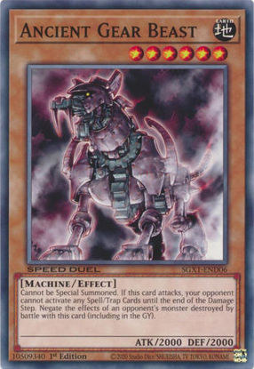 Ancient Gear Beast - SGX1-END06 - Common 1st Edition
