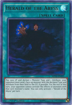 Herald of the Abyss - MP19-EN201 - Ultra Rare 1st Edition