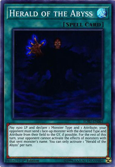 Herald of the Abyss - SOFU-EN063 - Super Rare 1st Edition
