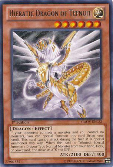 Hieratic Dragon of Tefnuit - GAOV-EN022 - Rare Unlimited