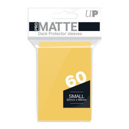Ultra Pro Deck Protectors - Small Size (60) - Matte Yellow